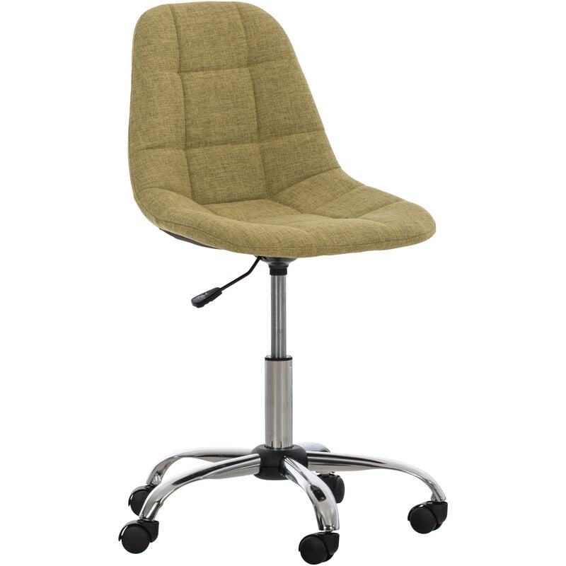 Chaise de bureau ergonomique pivotante + roues assises en différentes couleurs tissu colore : vert
