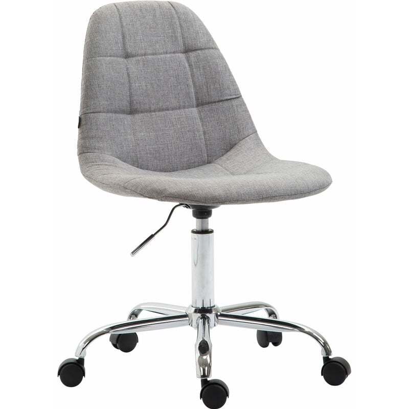 chaise de bureau en chaise en tissu travaille avec des roues modernes élégantes différentes couleurs couleur : gris