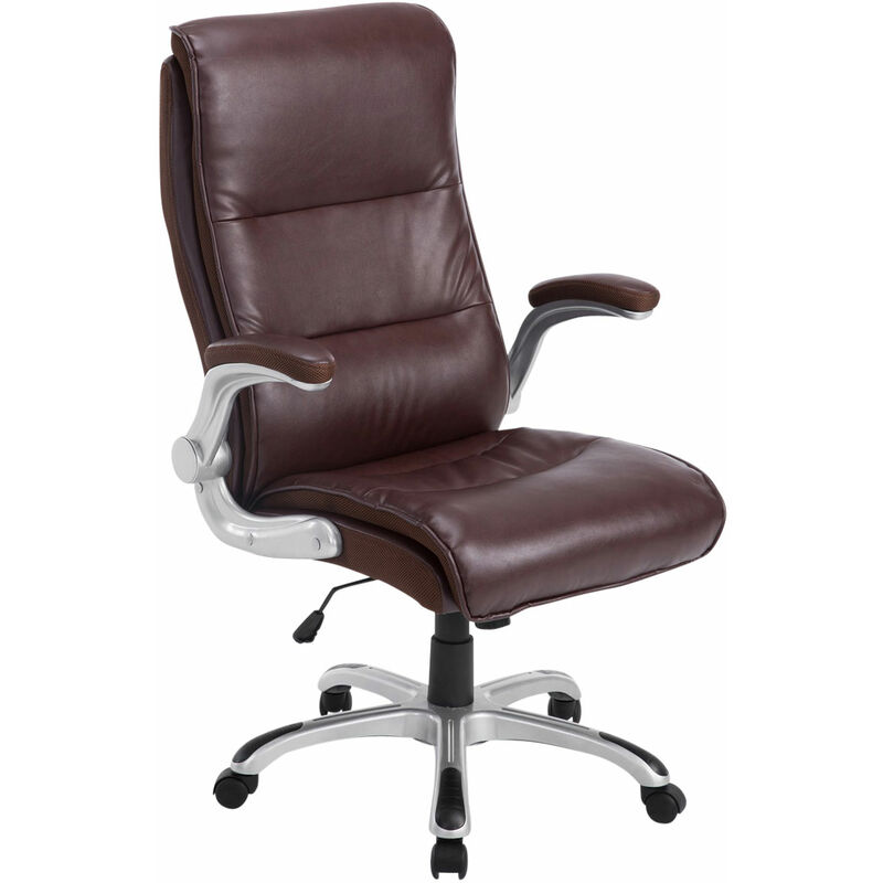 chaise de bureau en cuir eco avec des accoudoirs inclinables chaise ergonomique diverses couleurs couleur : bordeaux