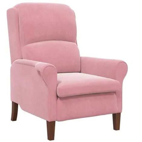 Chaise de bureau en velours rose – Siège ergonomique rembourré avec dossier inclinable, accoudoirs ajustables et base pivotante 360° – Pour salon, bureau ou chambre