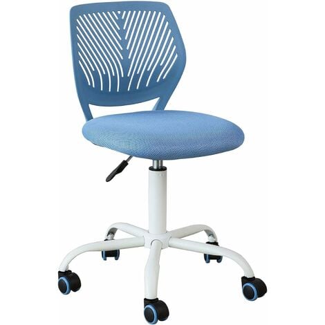 Chaise de bureau enfant à roulettes Bleu TELUDO - Fauteuil & Chaise de  Bureau Pas Cher