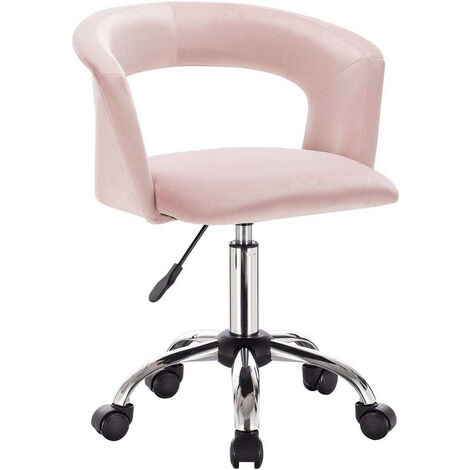 Chaise de bureau ergonomique sur les roues en velours avec différentes couleurs en arrière