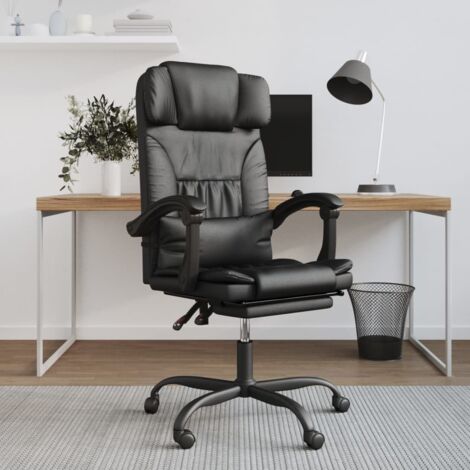 Chaise de Bureau Ergonomique，Fauteuil inclinable de bureau, Chaise Gaming Noir Similicuir FNNF303959