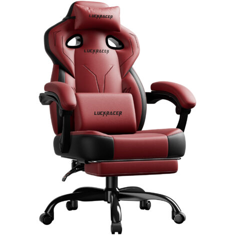 Chaise de bureau ergonomique,Fauteuil Single line,Rouge