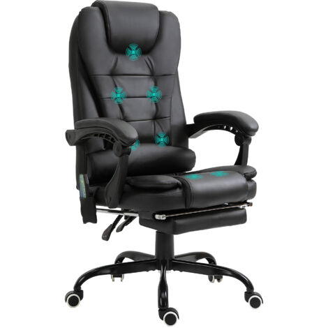 Chaise de bureau  Fauteuil de bureau  Chaise gaming Garnissage mousse Noir 67x79x121 cm
