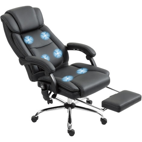 Chaise de bureau  Fauteuil de bureau  Chaise gaming Polyuréthane Noir 72x67x119 cm