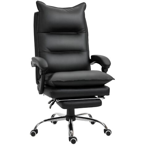 Chaise de bureau  Fauteuil de bureau  Chaise gaming PU Noir 66x72x130 cm