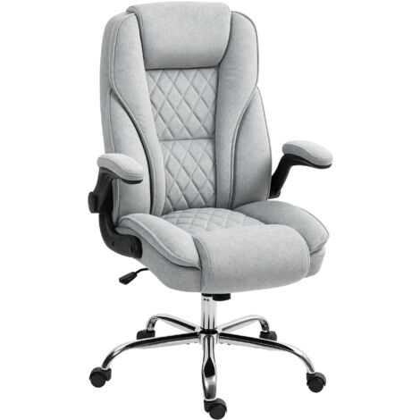 Chaise de bureau  Fauteuil de bureau  Chaise gaming Velours (100 % polyester) Gris 70x70x122 cm