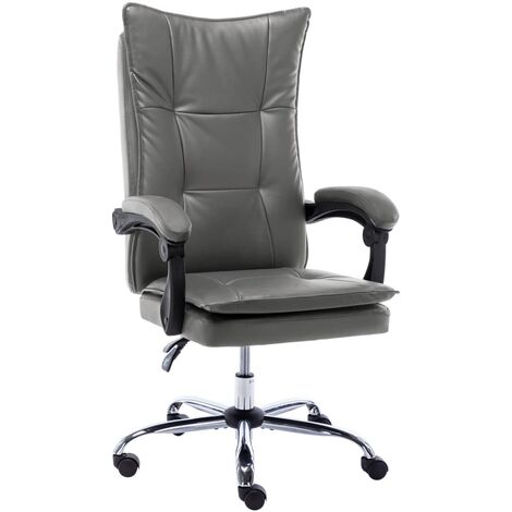 Chaise de bureau Fauteuil gamer - Chaise d'ordinateur Anthracite Similicuir BonneVie-34698