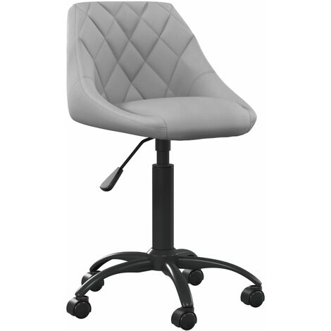 Chaise de bureau Gris clair Velours 2