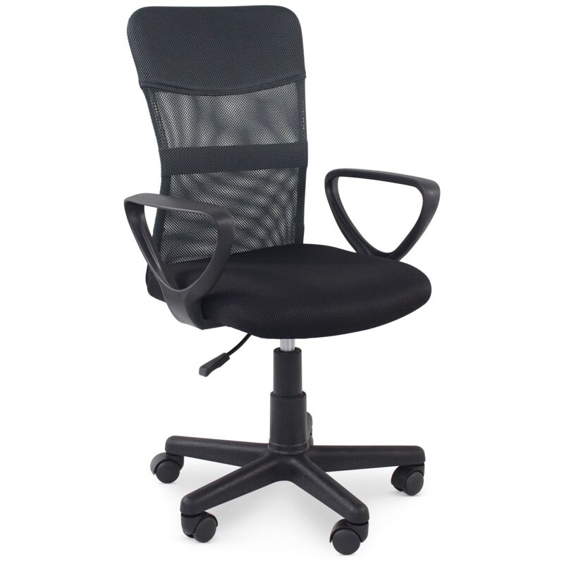 Chaise de bureau JOGO assise pivotante - Noir et gris