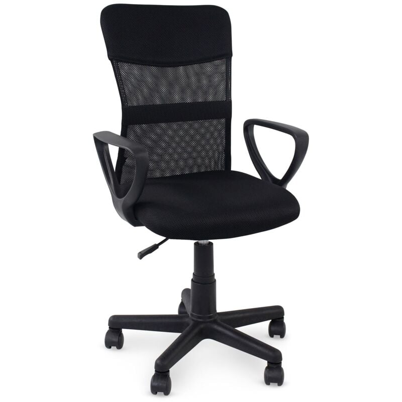 Idimex - Chaise de bureau jogo assise pivotante - Noir