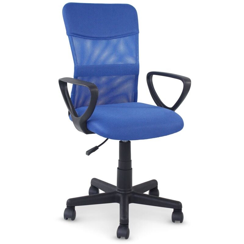 Idimex - Chaise de bureau jogo assise pivotante - Bleu
