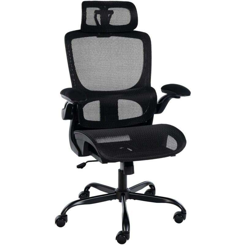 Chaise de bureau Kaylee Noir