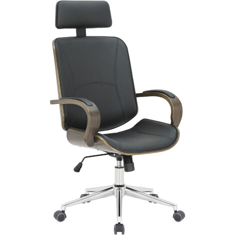 Chaise de bureau Look exclusif avec rembourrage et cadre en bois différentes couleurs