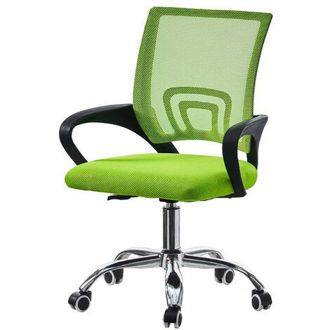 Chaise de Bureau Moderne et Ergonomique en Maille avec Soutien Lombaire,Vert