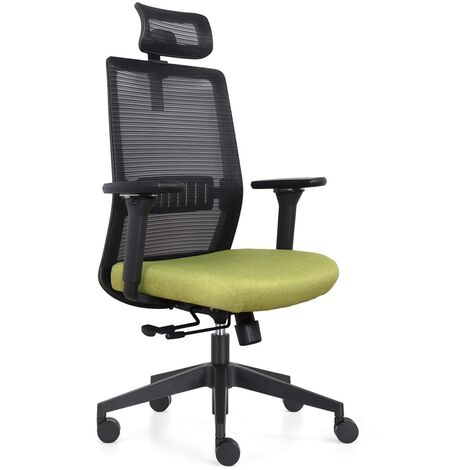 Chaise de bureau Napoli Deluxe 4D - Vert citron