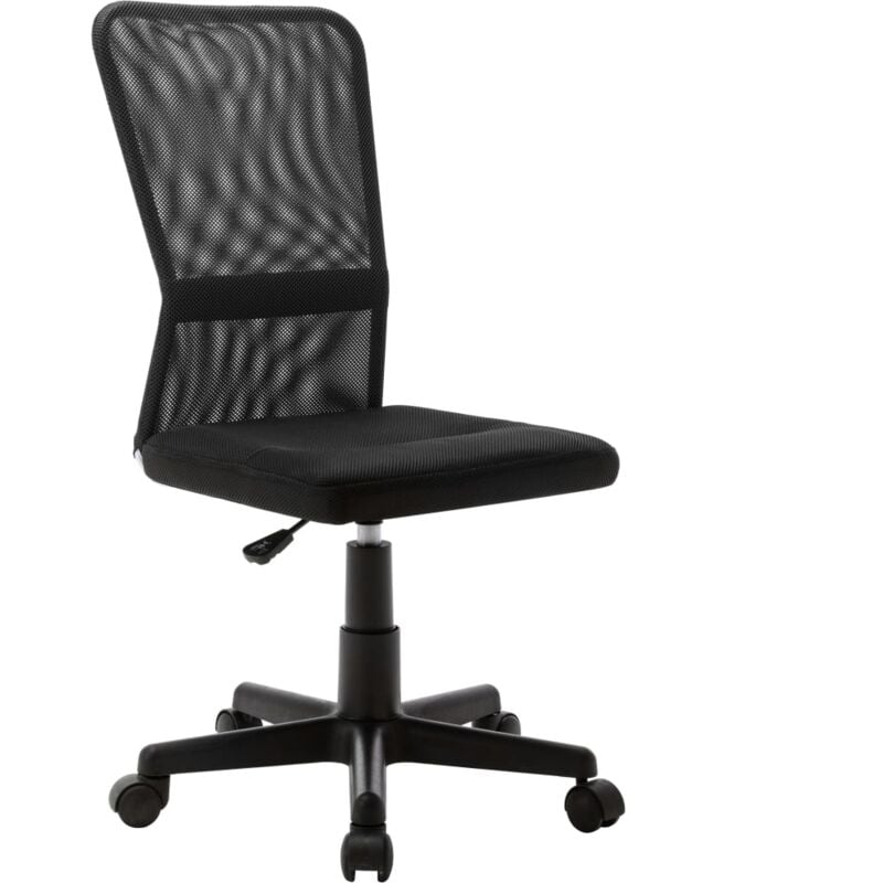 Les Tendances - Chaise de bureau Fauteuil gamer - Chaise d'ordinateur Noir 44x52x100 cm Tissu en maille BV505933 - BonneVie