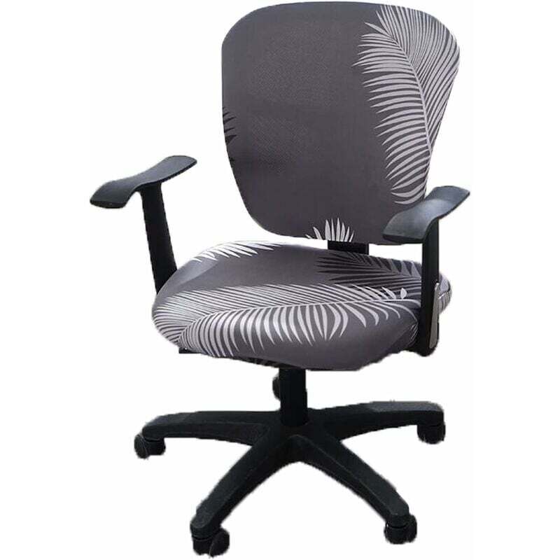 chaise de Bureau Ordinateur Covers, Split Stretchable siège Housse Lavable et Amovible Rotating Chaise Housse de Protection