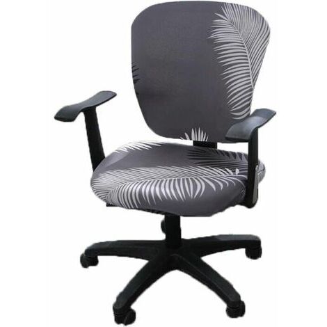 chaise de Bureau Ordinateur Covers, Split Stretchable siège Housse Lavable et Amovible Rotating Chaise Housse de Protection