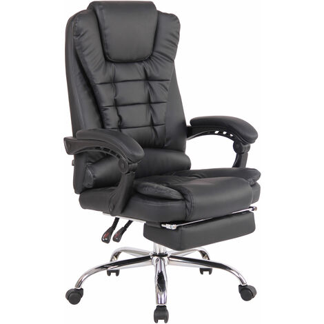Chaise de bureau Oxygen Noir Similicuir