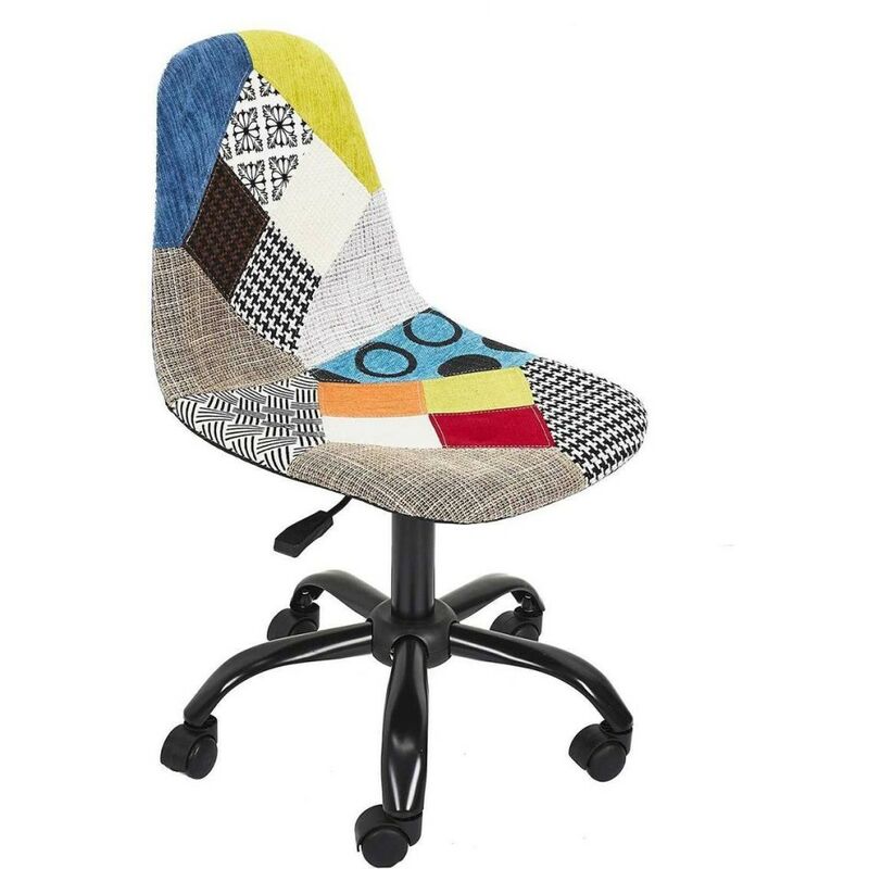 Chaise de bureau patchwork
