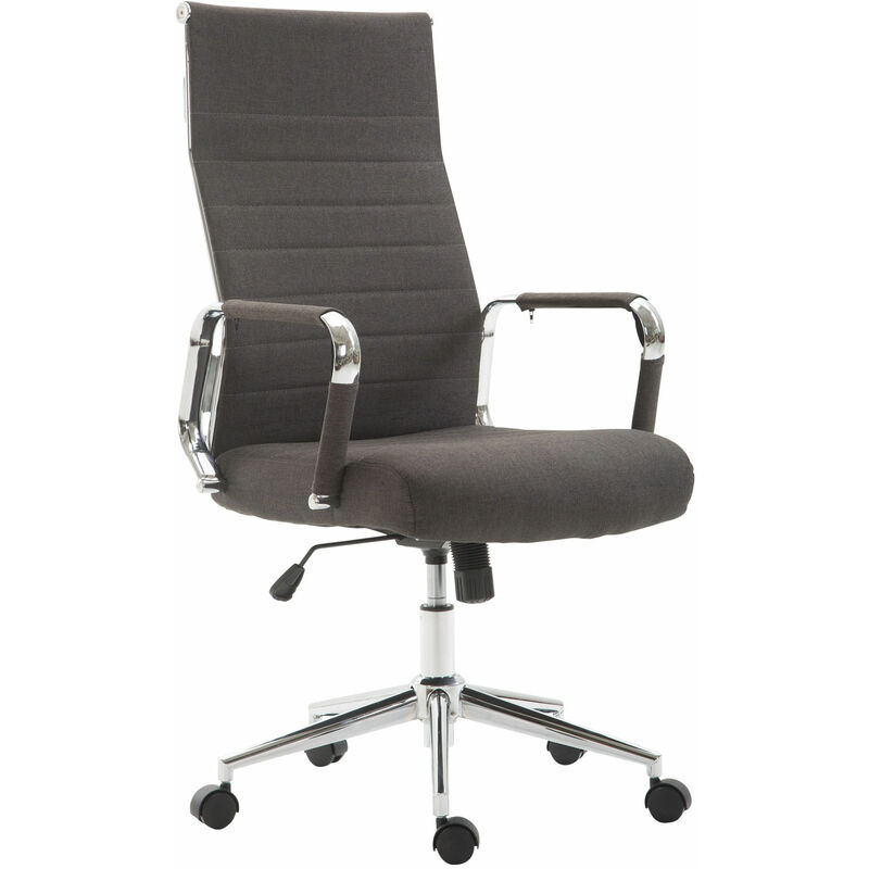 nova - chaise de bureau pivotante de kolumbus dans un bureau idéal bureau ajusté en studio couleur : gris foncé