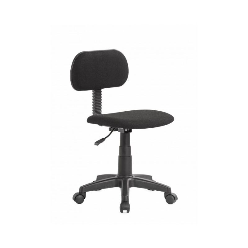 Chaise de bureau pivotante en tissu gris foncé à hauteur réglable