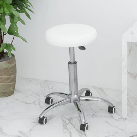 Chaise de bureau pivotante, Fauteuil de bureau Ergonomique Blanc Similicuir WFE276007 DESIGN IN