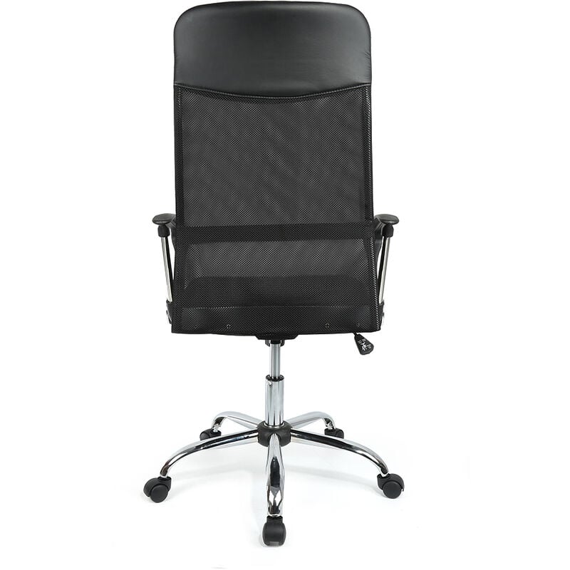 Chaise de bureau pivotante noir Fauteuil de bureau Chaise pour ordinateur ergonomi