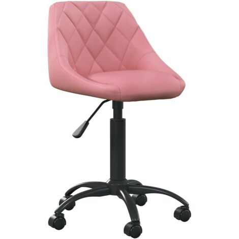 Chaise de bureau Rose Velours vidaXL