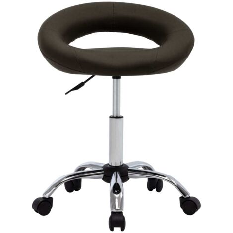 Chaise de bureau Siège de bureau Chaise de travail roulante Marron Similicuir