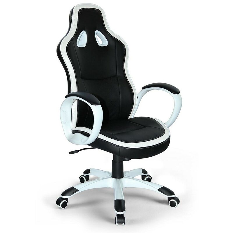 Franchi Bürosessel - Chaise de bureau sportif fauteuil gamer ergonomique simili cuir Super Sport