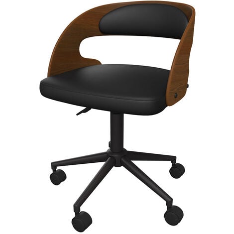 Chaise de bureau noire Louis - Noir