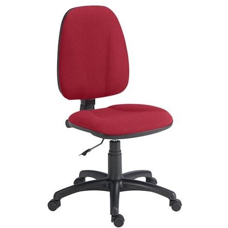 Chaise de bureau tissu Prestige Jupiter - Bordeaux