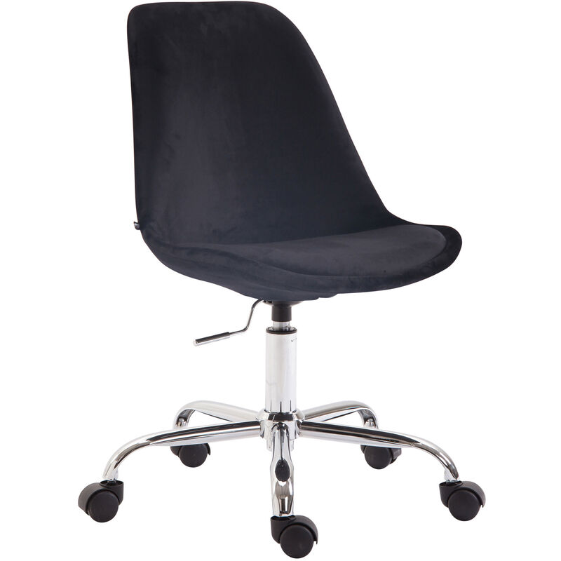 Chaise de bureau Toulouse en velours noir