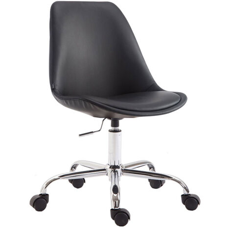 Chaise de bureau Toulouse similicuir Noir