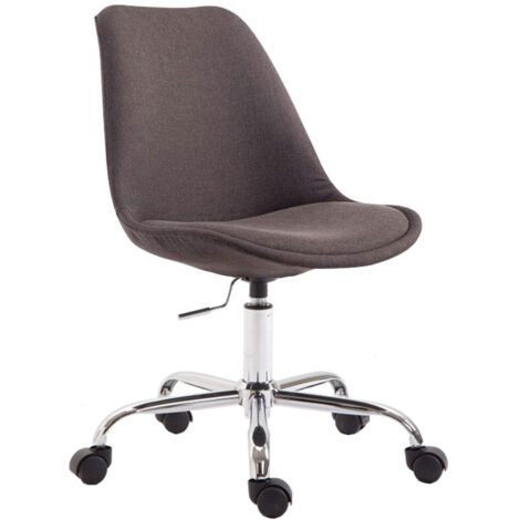 Chaise de bureau Toulouse tissu Gris foncé