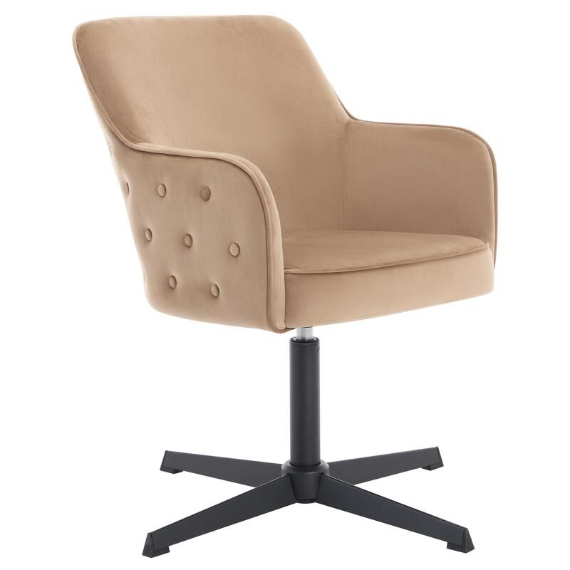 Pascal Morabito - Chaise de bureau - Velours - Beige et noir - capuli de
