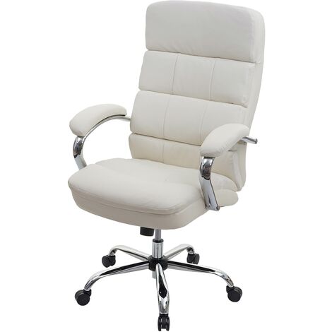 Chaise de bureau XXL HHG-010, chaise de bureau 220kg noyau à  ressort chargeable similicuir