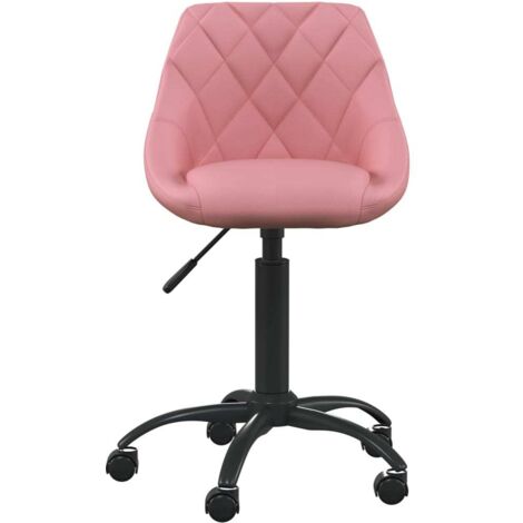 Chaise de bureau，Fauteuil de bureau, Chaise Gaming Rose Velours CFW39089