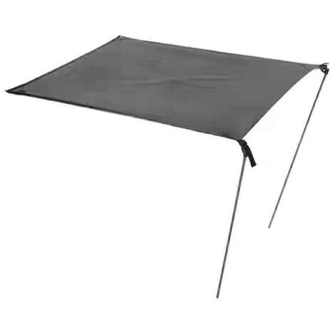 Chaise de camping avec auvent, chaise lunaire portative, chaise de plage pliante inclinable, parasol intégré pour randonnée et extérieur.