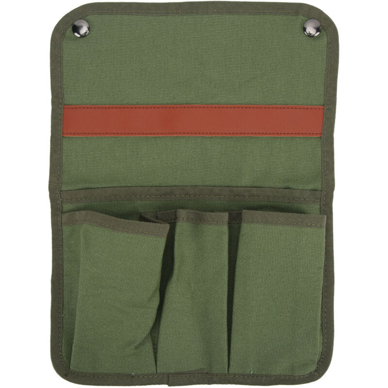Chaise de Camping avec Pochette de Rangement sur Accoudoir, Portable et Multifonctionnelle pour Plage et Extérieur, Vert Militaire