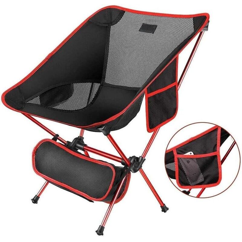 Chaise de camping Chaise de Camping Pliable Compact Chaise de pêche Ultra-Légères Portatives avec pour Randonnée Pêche