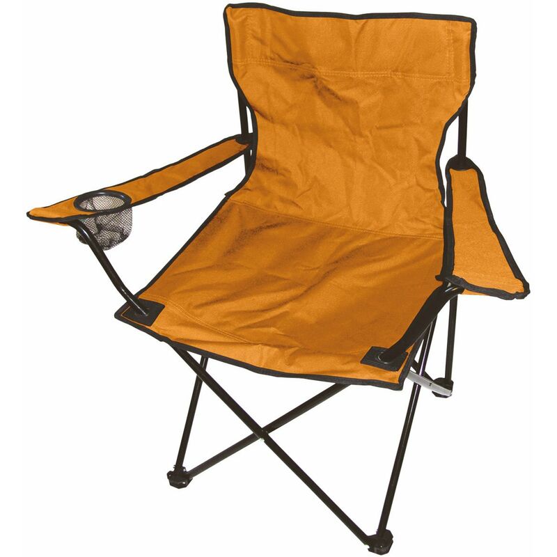 Chaise de camping en orange
