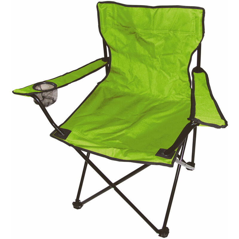 Spetebo - Chaise de camping en vert citron