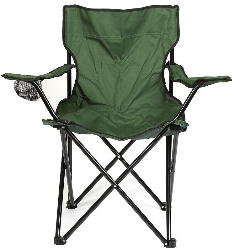Chaise de Camping Pliable / Fauteuil de camping - vert - Aqrau