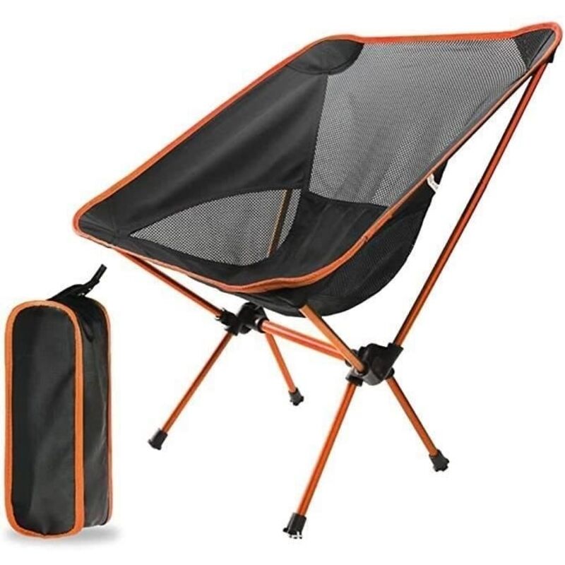 Chaise de Camping, Portable Léger Pliable Camping Chaise pour Backpacking/Randonnée/Pique-Nique/Pêche/Jardin,Charge maximale 150 kg
