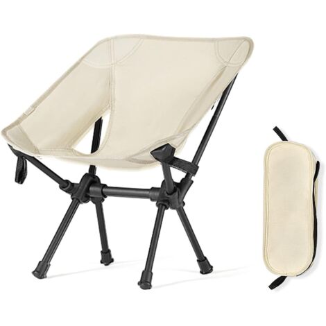 Chaise de Camping pour Enfants,Chaise Pliante Camping Ultra Légère Portable Chaise d'Extérieur avec Sac de Transport pour Plage Pêche Pique-Nique Voyage jusqu'à 100 KG(Beige)(38cm×26cm×44cm)