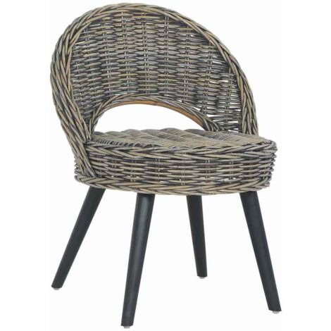 Chaise de canapé,Chaise de salon,Sofa rotin kubu noir